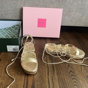 Kate Spade Metallic Gladiator Sandals - Serena Strappy